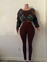 Load image into Gallery viewer, Brown fitted one piece
