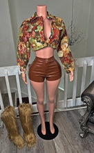 Load image into Gallery viewer, Brown leather shorts
