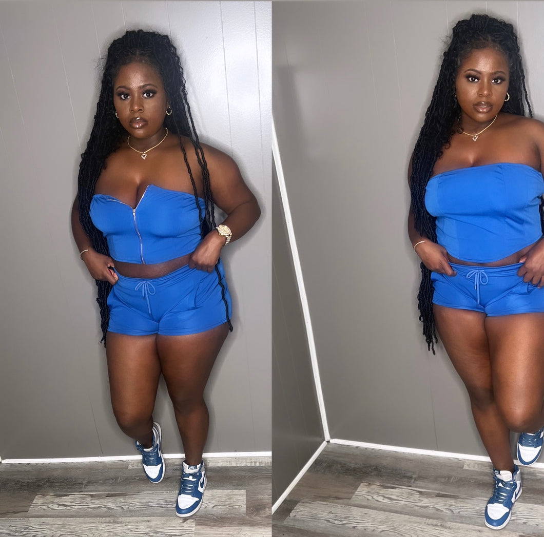 Blue two piece set (s-2x)