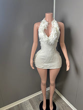 Load image into Gallery viewer, White drizzle dress
