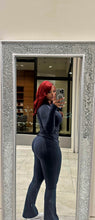 Load image into Gallery viewer, Navy flare pants set
