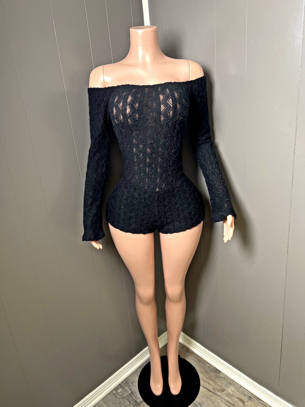 Black sexy one piece